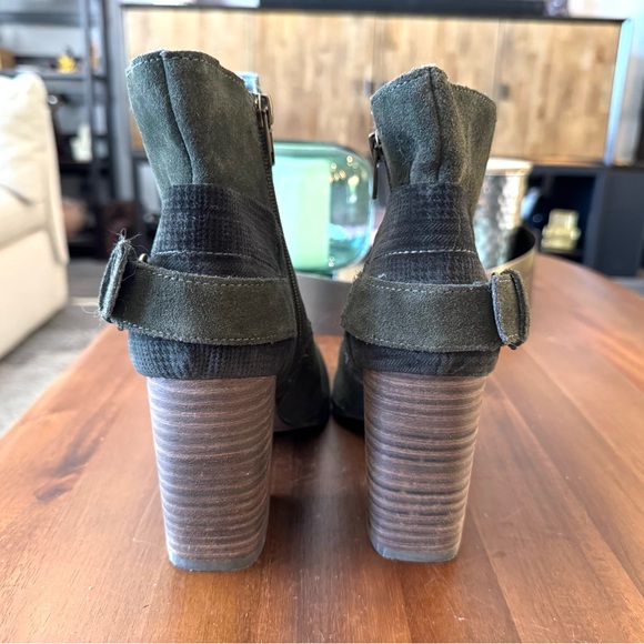 Sbicca Dark Green Suede Ankle Boots - Picture 6 of 14